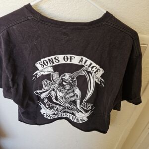 Black Sons Of Alice, Alice Cooper, Crop Top, Band Shirt, Coopersville, Size L.